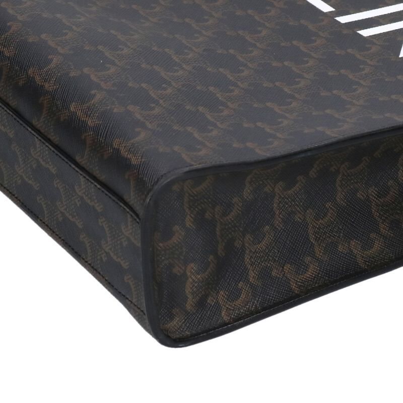 Celine Vertical Cabas Small Triomphe Logo Leather 2WAY Tote Bag Men's