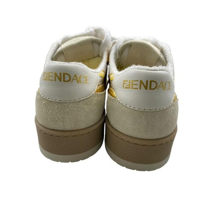 Fendi X Versace Fendace White Satin Print Low Top White 35 (22cm (8.66in))
