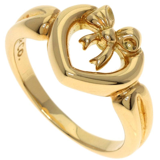 Tiffany & Co Tiffany & Co Ribbon Heart Ring - Ring 18K Yellow Gold Ladies