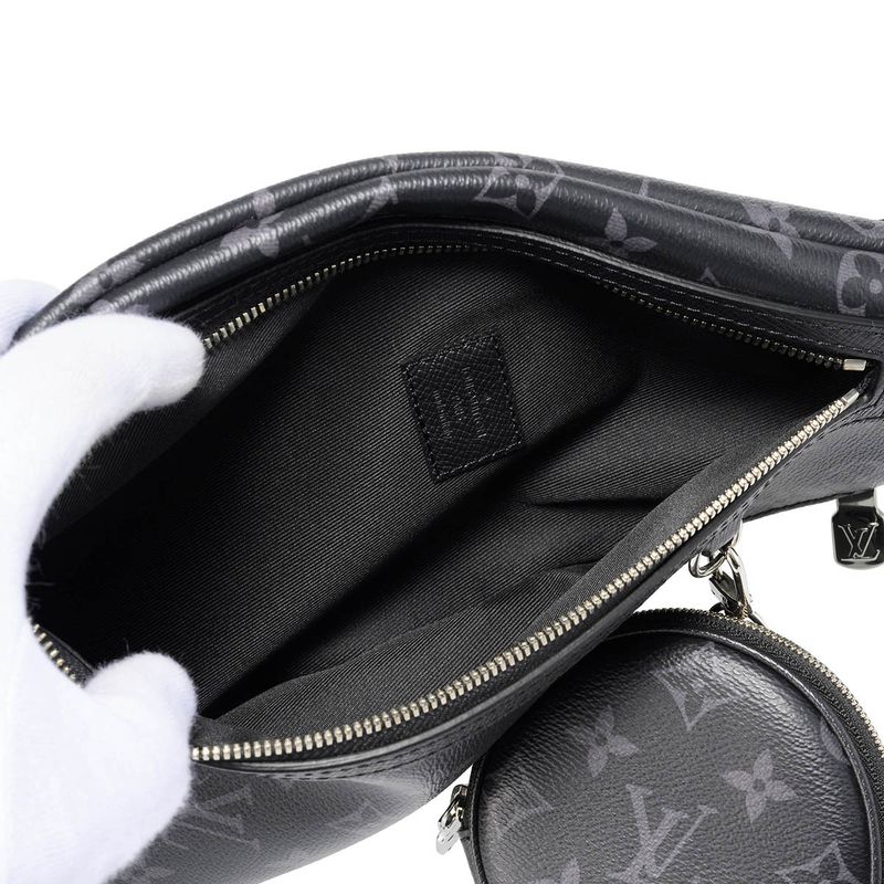 Louis Vuitton Waist Bag/body Bag Duo Su Ring Bag Black/gray