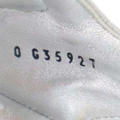 Chanel Footbed Coco Mark Sandals 0 G35927 Silver Grayish 36c