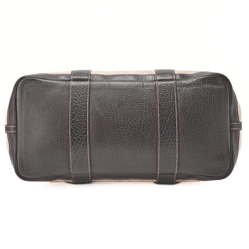 Hermes Garden Party PM Tote Bag Canvas Brown (silver Hardware) Ladies Bag Brand