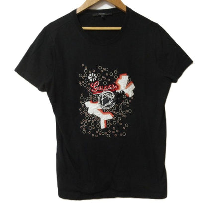 Gucci Logo Embroidery Crew Neck Short Sleeve T-Shirt Cut and Sewn 192131 X3252