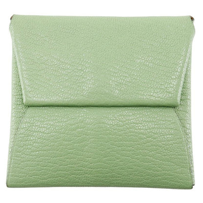 Hermes Bastia Chevre Green B Ladies Coin Case