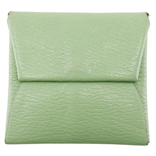 Hermes Bastia Chevre Green B Ladies Coin Case
