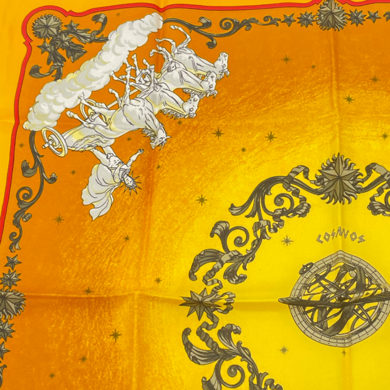Hermes Scarf Cosmos Cosmology Accessories Silk Orange Multicolor