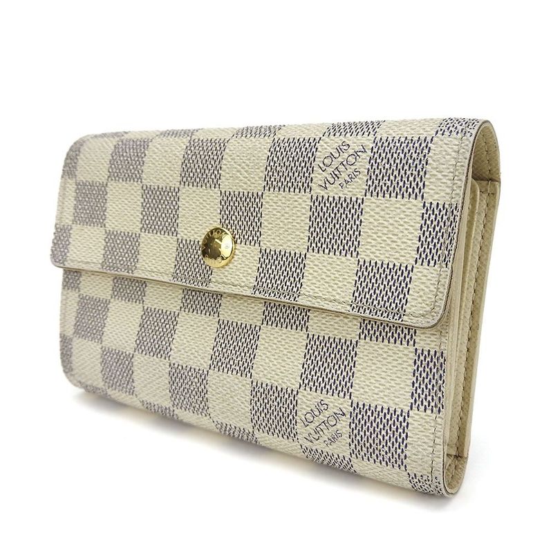 Louis Vuitton Trifold Walletcompact Walletportefeuille Alexandra N63068damier