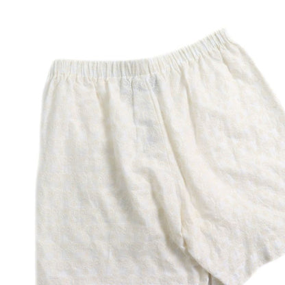 Gucci 619507 100% Cotton GG Pattern Lace Shorts Bottoms Ivory 42 Made In Italy