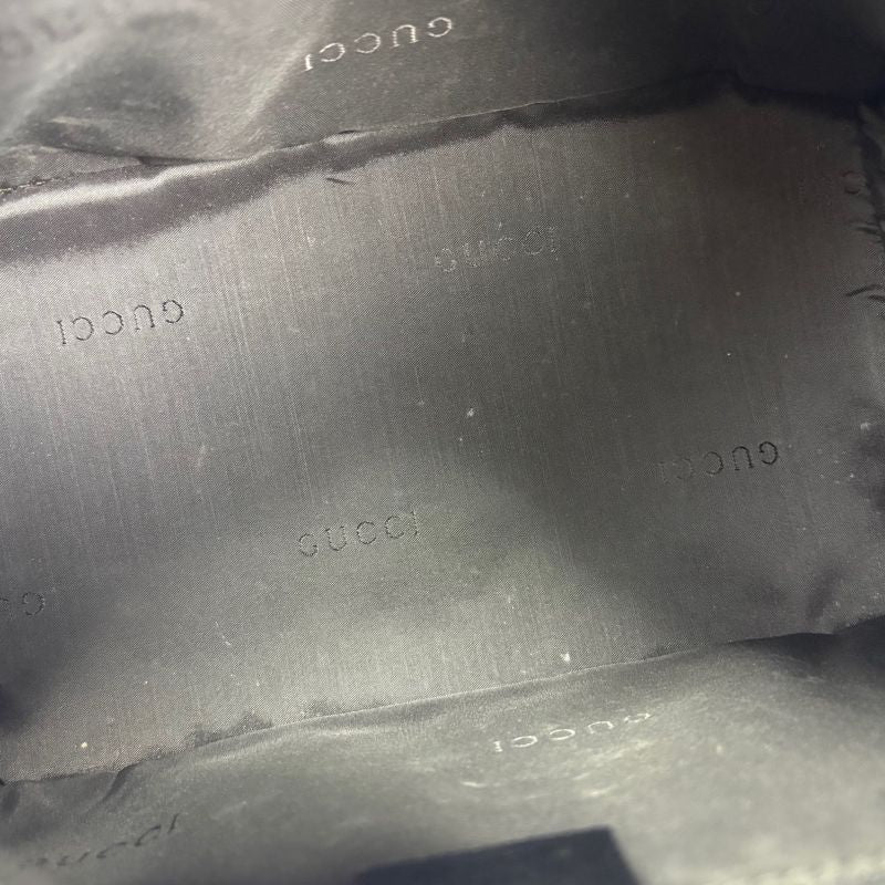 Gucci Bamboo One Shoulder Bag Black Leather Hobo Soho Shoulder