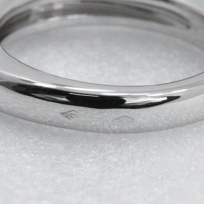 Cartier C De Solitaire 18kwhite Gold With Diamonds #6 Ladies 7.5g Ring