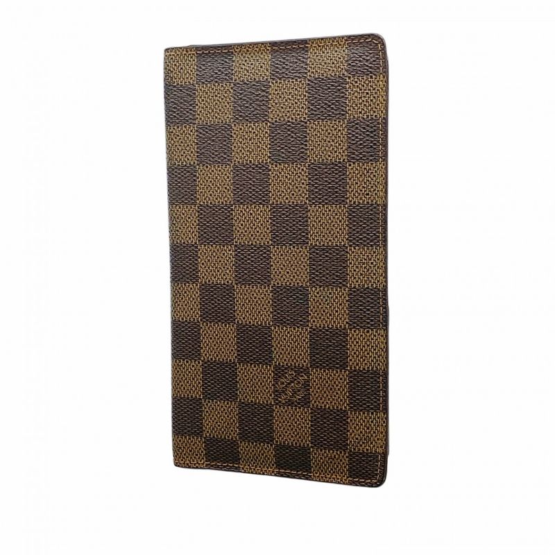 Louis Vuitton Long Wallet Damier Porte Barre Carte Credit N61823 Ebène Men