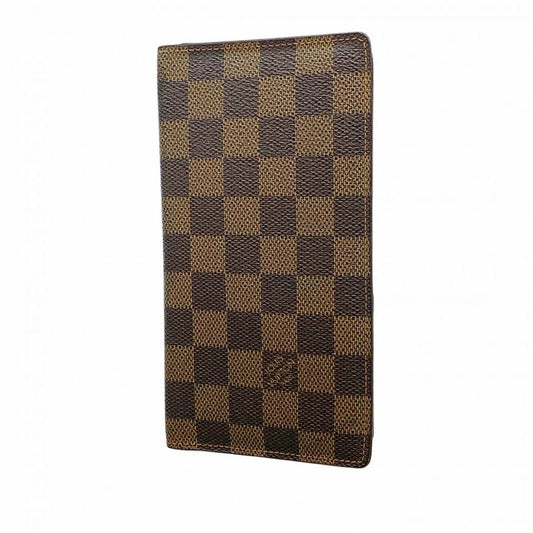 Louis Vuitton Long Wallet Damier Porte Barre Carte Credit N61823 Ebène Men