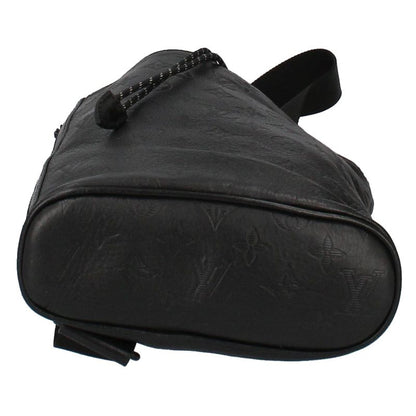 Louis Vuitton Chalk Su Ring Bag M44633 Monogram Shadow Women's Body Bag Noir