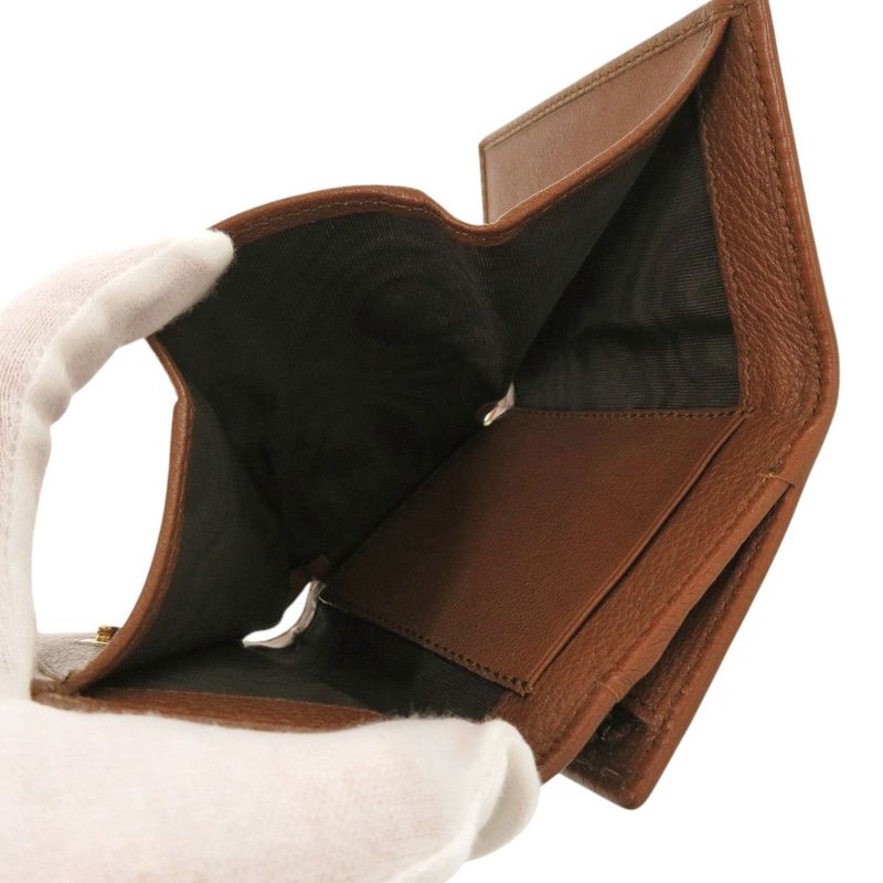 Gucci Diana Medium 658633 Leather Bamboo Brown Trifold Wallet 0028 Gucci