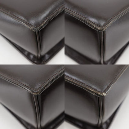 Gucci One Handle Old Gucci Leather Brown Women's Handbag