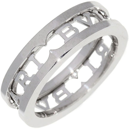 Bulgari Ring 18K White Gold Bzero1 Ring Open Work Logo Spiral 359378
