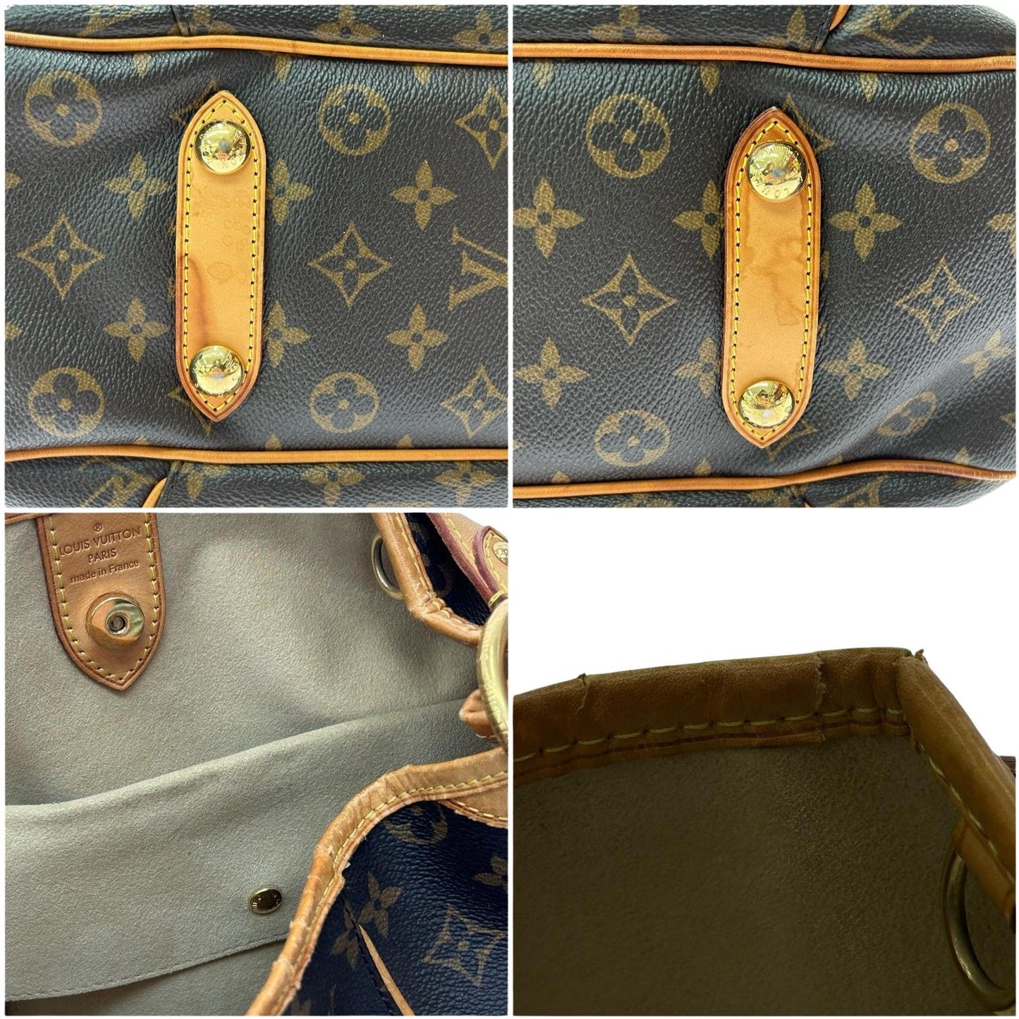 Louis Vuitton Monogram Galliera PM Tote Bag M56382 Brown