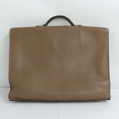 Hermes Sac A Depeches 38 Etoupe Taurillon Clemence F Stamp Svhardware