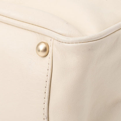 Chanel Camellia Line Tote Bag Lambskin Ivory With Gold Hardware Ladies Bag