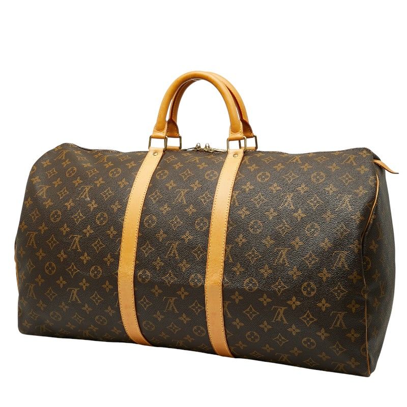 Louis Vuitton Monogram Keepall 55 Boston Bag Travel Bag Travel Bag M41424 Brown