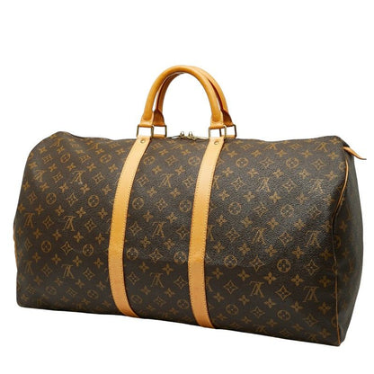 Louis Vuitton Monogram Keepall 55 Boston Bag Travel Bag Travel Bag M41424 Brown