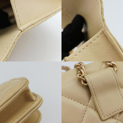 CHANEL  Matelasse Mini Trendy CC Yellow Lambskin Ap2637 31890979