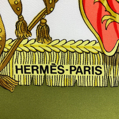Hermes Carre 90 Caparacons de LA France Et de L'inde Horse Decoration Scarf