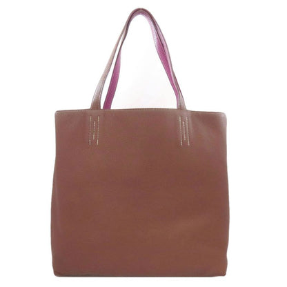 Hermes Double Sens 36 Reversible Tote Bag Taurillon Leather Women