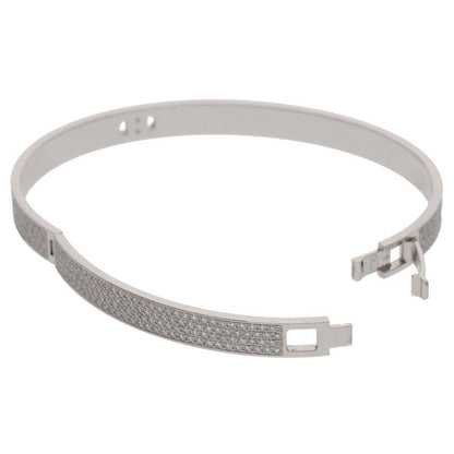 Hermes H D'ancre PM 18K White Gold PAVE Diamond Hd'ancre Pmbracelet Ladies LG