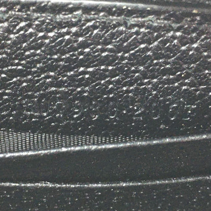 Gucci GG Canvas X Leather Round Zipper Long Wallet 307980 Black