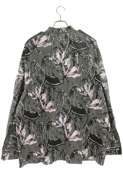 Prada 24SS Sc766 Print Design Oversized Long Sleeve Shirt Men's M