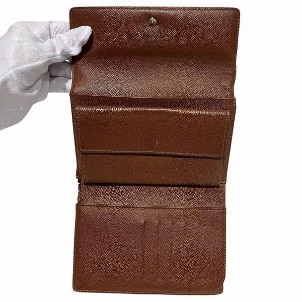 Louis Vuitton Monogram Porte Trésor Etui Chequier M61200 Trifold Wallet Unisex