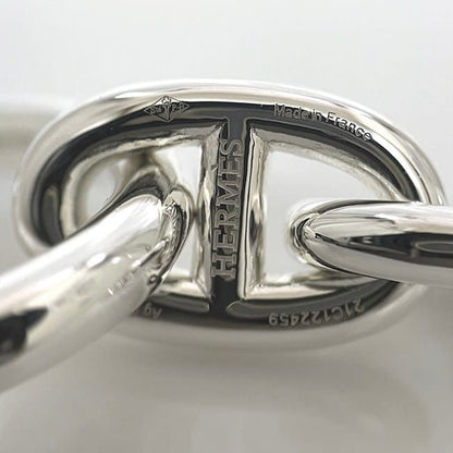 Hermes Bracelet Chaine D'ancre MM 14 Frames Silver Excellent Condition Ag