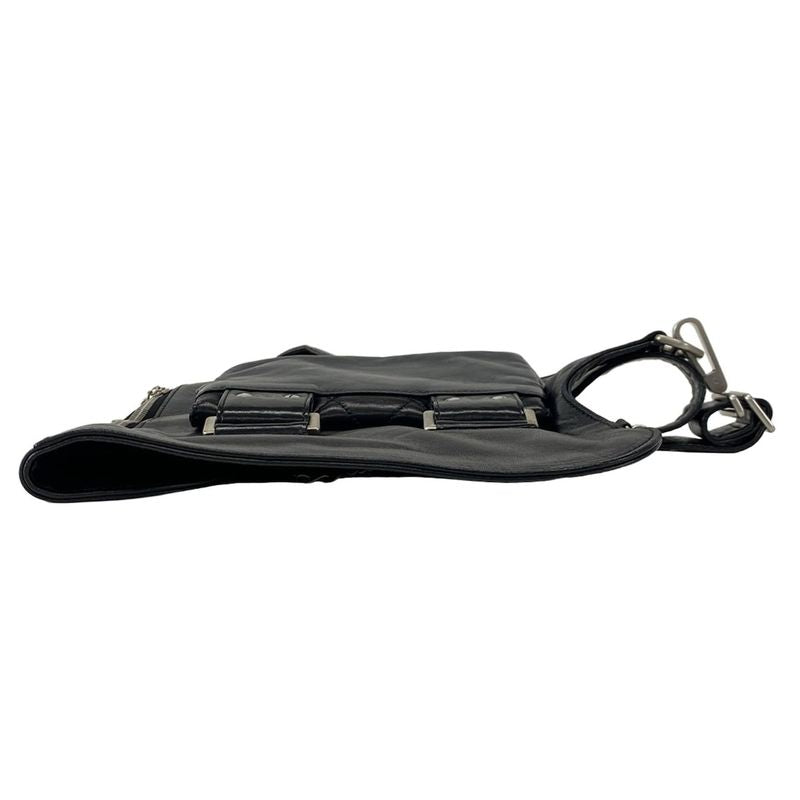 Chanel Shoulder Bag Jacket Black Silver Hardware / Coco Mark / Matelasse