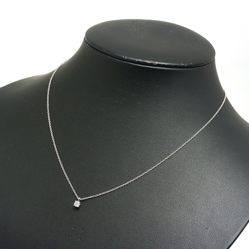 Tiffany & Co Tiffany & Co Solitaire Necklace Pt950 1P Diamond