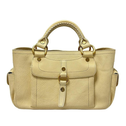 Celine Tote Boogie Bag Light Yellow Leather