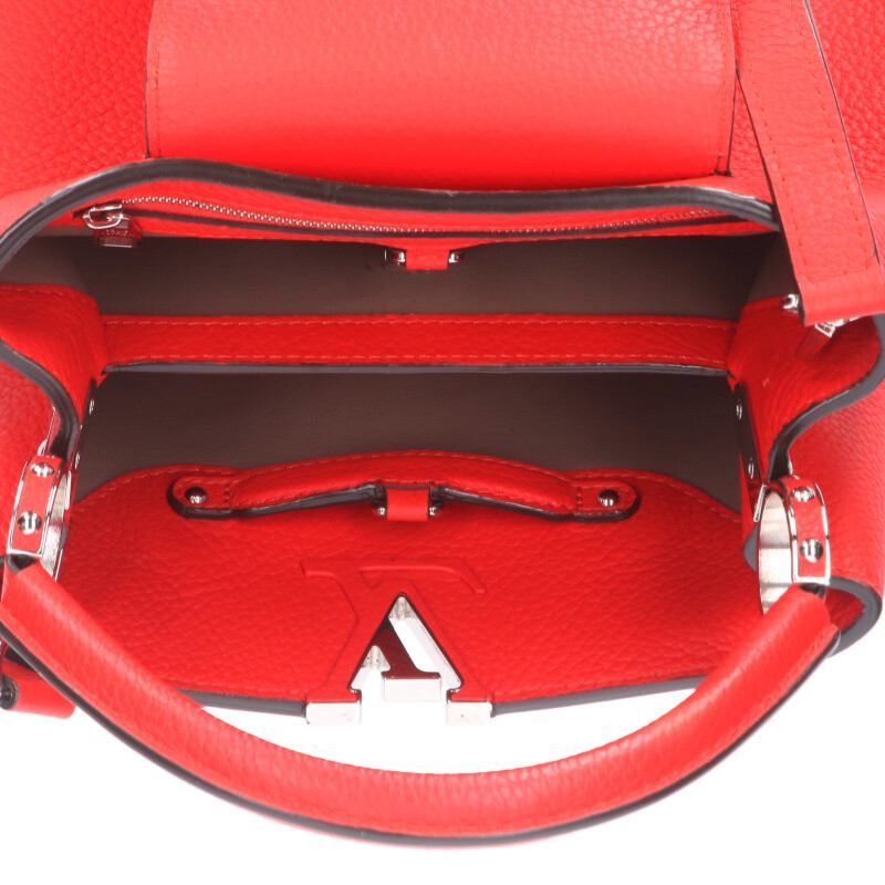 Louis Vuitton M94754 Parnacea Capucines BB Taurillon Leather Ruby Shoulder Bag