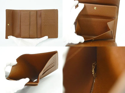 Authentic Louis Vuitton LV Porte Trésor Eteux Chiquier Monogram Fold Wallet