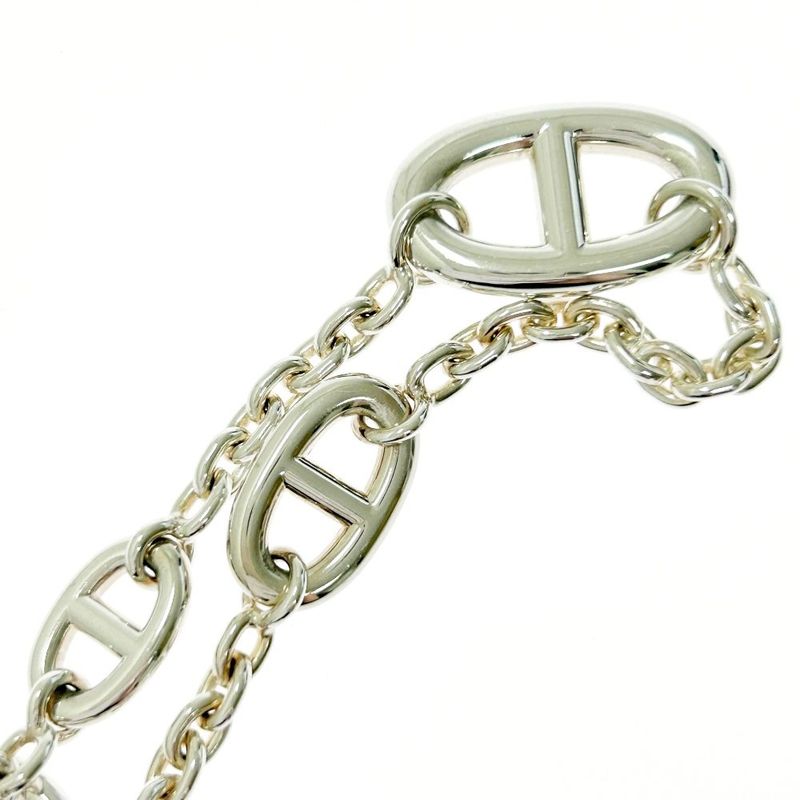 Hermes Silver Chaine D'ancre Farandole Bracelet 25.3g 925 Engraved 420158