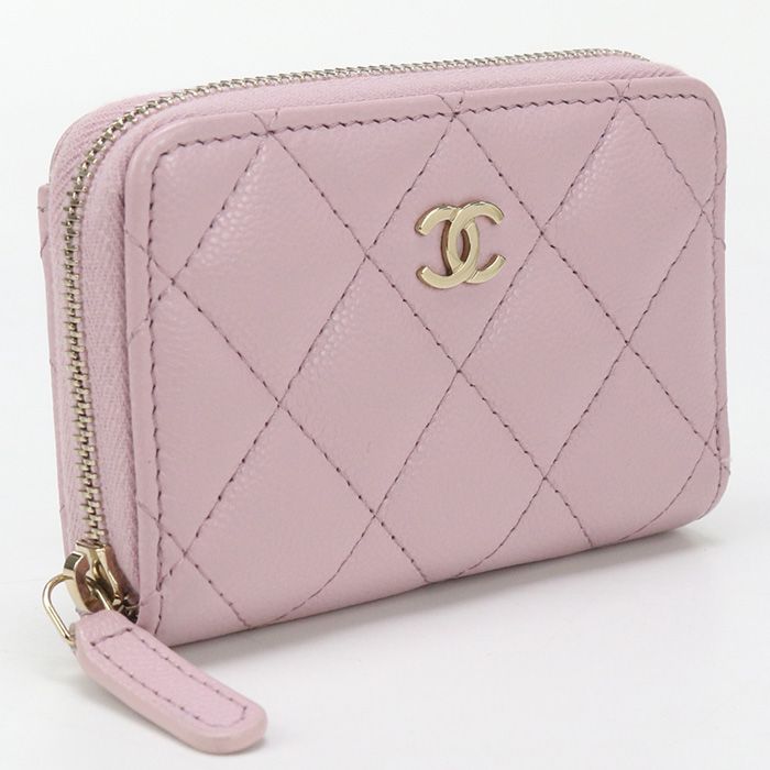 Chanel Zip Coin Purse Matelasse Ap0216 Coin Purse Caviar E5h83eg4 Women