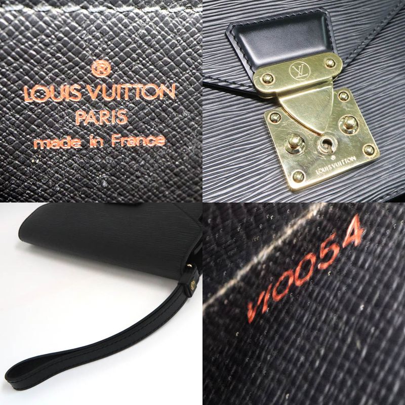 Louis Vuitton Epi Pochette Serie Dragonne M52612 Noir Black Second Bag