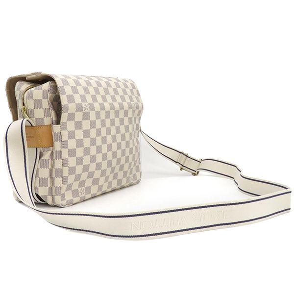 Louis Vuitton Shoulder Bag Naviglio Damier Azure Canvas Damier Azure Gold