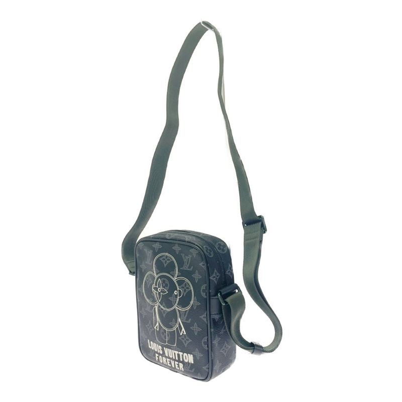Louis Vuitton M43677 Monogram Eclipse PVC Danube PM Vivienne Shoulder Bag
