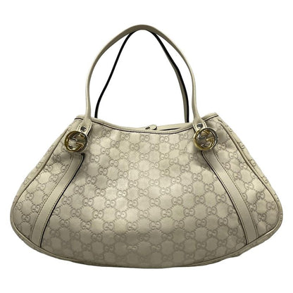 Gucci GG Twins Tote Bag Stripe Line 232963 Ivory Leather
