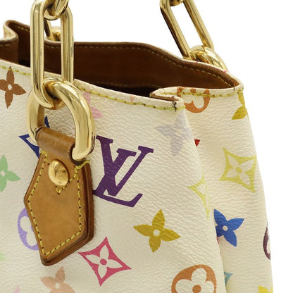 Louis Vuitton Monogram Multicolor Eau De La Handbag Tote Bag Chain Bron White