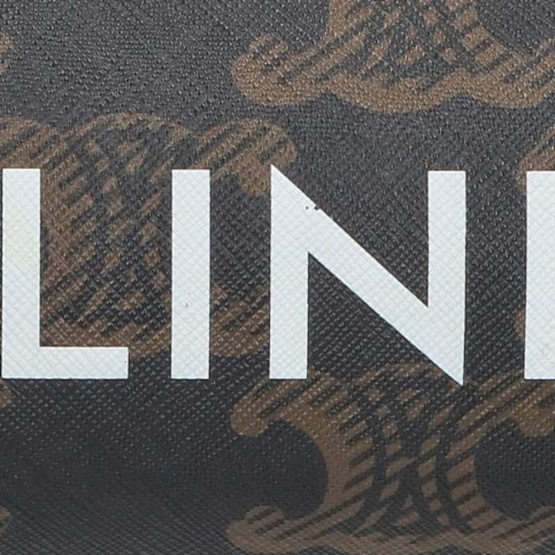 Celine 110052ekk Triomphe Canvas Cylinder Shoulder Bag Men's