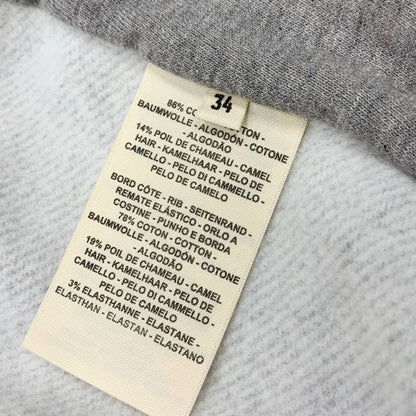 Hermes Outerwear Cotton Gray Black Blouson Jacket Brushed Lining Tresor Medor