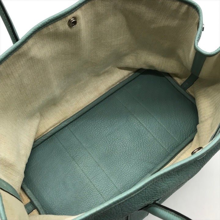 Hermes Garden Party PM Negonda Tote Purse Blue