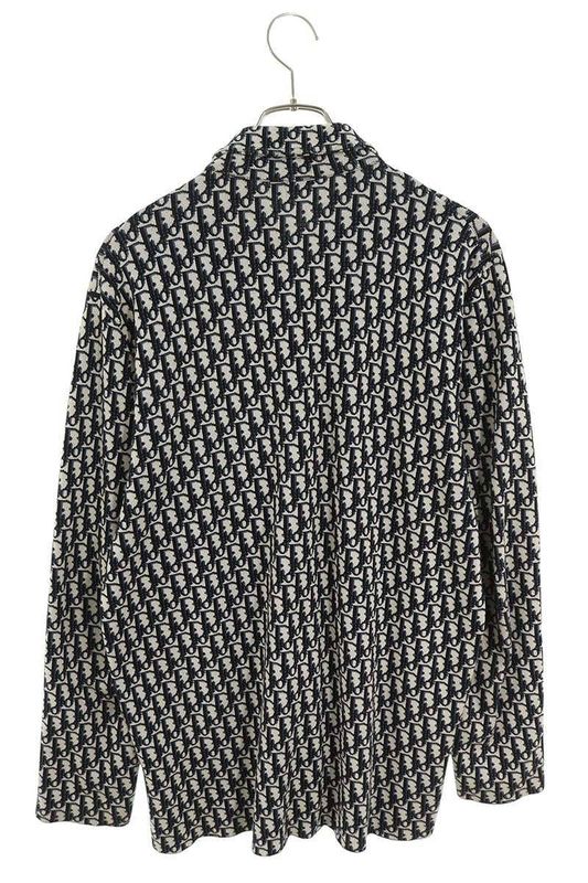 Dior 023m550at099 Obscure Pattern Allover Knit Long Sleeve Shirt Men's M