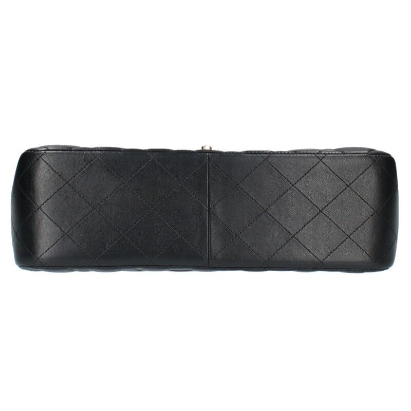 Chanel Deca Matelasse 30 Double Flap Lamb Skin Shoulder Bag Men's